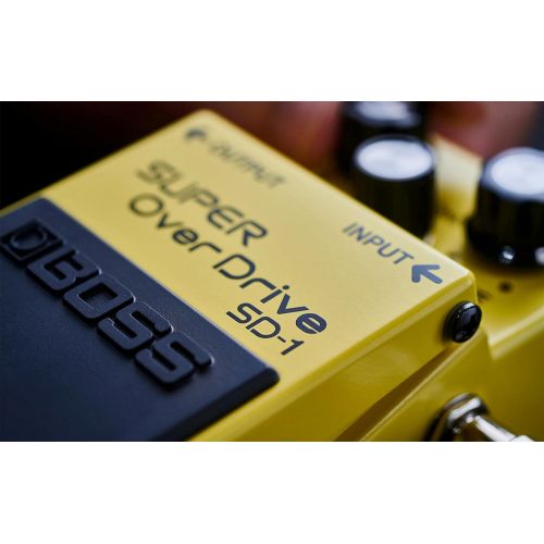  Boss DS-1 Distortion Bundle with Instrument Cable, Patch Cable, Picks, and Austin Bazaar Polishing Cloth
