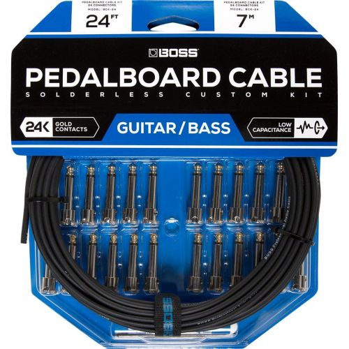  Boss BCK-24 Pedalboard Cable Kit - 24 Feet Cable, 24 Connectors