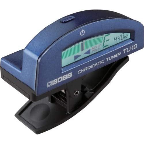  BOSS TU-10-BU TU-10 Clip-On Chromatic Tuner, Blue (TU10BU)