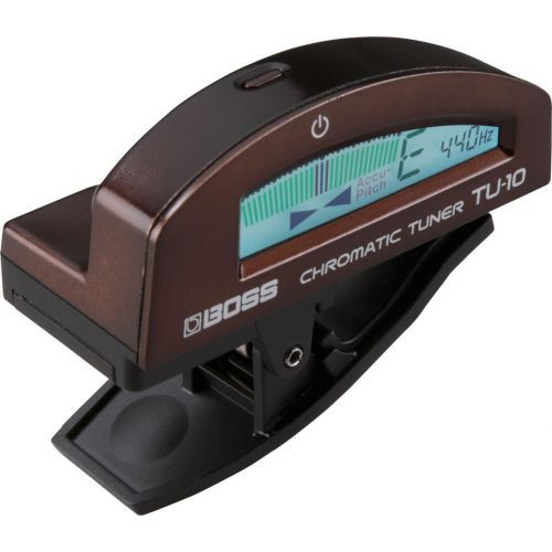  BOSS TU-10-BN TU-10 Clip-On Chromatic Tuner, Brown (TU10BN)