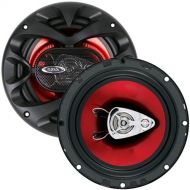 Bestbuy BOSS Audio - 6.50" 3-way Speaker - Black and Red