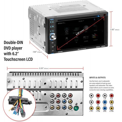  [아마존 핫딜] [아마존핫딜]BOSS Audio Systems BOSS Audio BV9358B Car DVD Player - Double Din, Bluetooth Audio and Calling, 6.2 Inch LCD Touchscreen Monitor, MP3 Player, CD, DVD, Wma, USB, SD, Auxiliary Input, Am FM Radio Recei