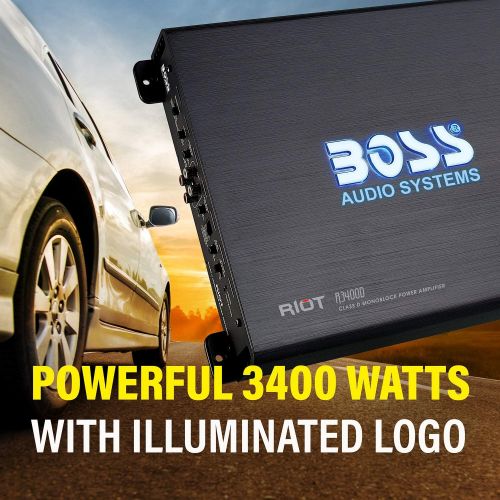  [아마존핫딜][아마존 핫딜] BOSS Audio Systems R3400D Class D Car Amplifier - 3400 Watts, 1 Ohm Stable, Digital, Monoblock, Mosfet Power Supply, Great for Subwoofers