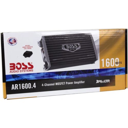  [아마존베스트]BOSS Audio Systems Boss Audio 1600 Watt 4 Channel Car Amplifier Power Audio with Remote | AR1600.4