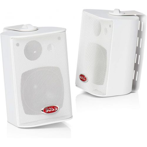  [아마존베스트]BOSS Audio Systems Boss Audio Systems MR4.3W 200 Watt Per Pair, 4.3 Inch, Full Range, 3 Way Weatherproof Marine Speakers Sold in Pairs