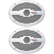 BOSS Audio Systems MR690 350 Watt Per Pair, 6 x 9 Inch , Full Range, 2 Way Weatherproof Marine Speakers Sold in Pairs