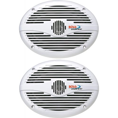  BOSS Audio Systems MR690 350 Watt Per Pair, 6 x 9 Inch , Full Range, 2 Way Weatherproof Marine Speakers Sold in Pairs