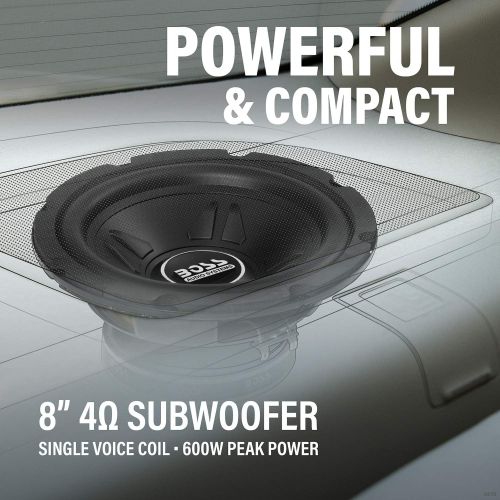  BOSS Audio Systems CXX8 8 Inch Car Subwoofer - 600 Watts Maximum Power, Single 4 Ohm Voice Coil, Easy Mounting, Sold Individually