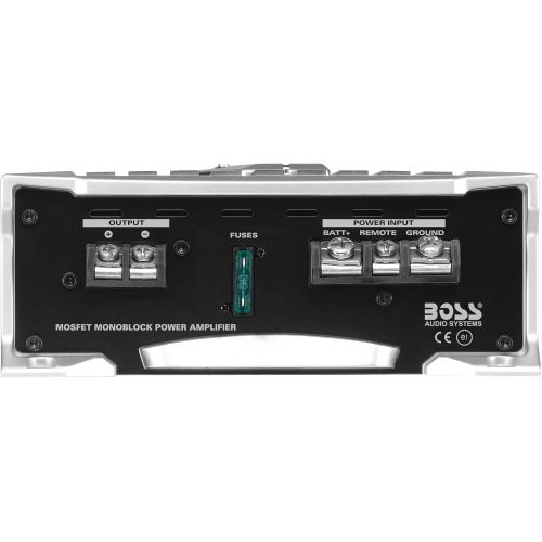  [아마존베스트]BOSS Audio Systems AR1500M Car Amplifier - 1500 Watts Max Power, 2 4 Ohm Stable, Class AB, Monoblock, Mosfet Power Supply, Remote Subwoofer Control