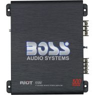 [아마존베스트]BOSS Audio Systems R3002 - Riot 600 Watt, 2 Channel, 2 4 Ohm Stable Class AB, Full Range, Bridgeable, Mosfet Car Amplifier with Remote Subwoofer Control