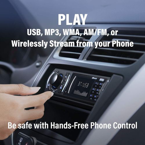  [아마존베스트]BOSS Audio Systems 616UAB Multimedia Car Stereo - Single Din LCD Bluetooth Audio and Hands-Free Calling, Built-in Microphone, MP3/USB, Aux-in, AM/FM Radio Receiver