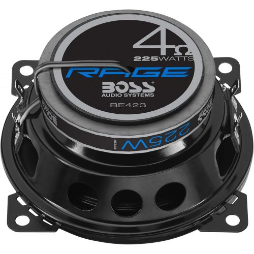  [아마존베스트]BOSS Audio Systems BE423 4 Inch Car Speakers - 225 Watts of Power Per Pair, 112.5 Watts Each, Full Range, 3 Way, Sold in Pairs