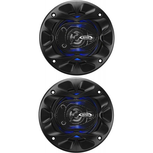  [아마존베스트]BOSS Audio Systems BE423 4 Inch Car Speakers - 225 Watts of Power Per Pair, 112.5 Watts Each, Full Range, 3 Way, Sold in Pairs