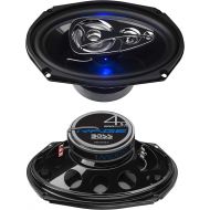 [아마존베스트]BOSS Audio Systems BE694 6 x 9 Inch Car Speakers - 500 Watts of Power Per Pair, 225 Watts Each, Full Range, 4 Way, Sold in Pairs