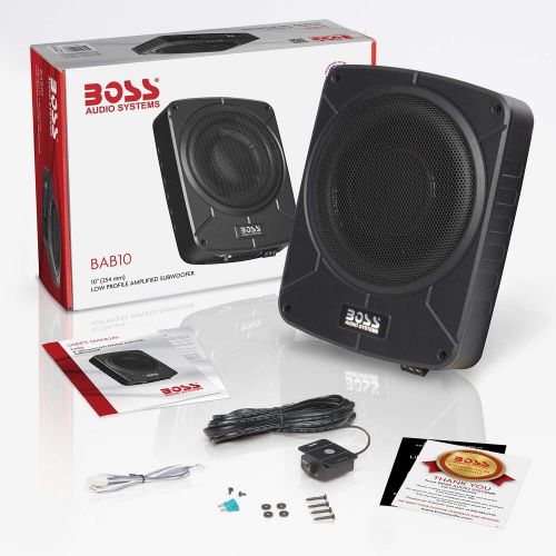  [아마존베스트]BOSS Audio Systems BAB10 Amplified Car Subwoofer - 1200 Watts Max Power, Low Profile, 10 Inch Subwoofer, Remote Subwoofer Control, Great for Vehicles That Need Bass But Have Limite