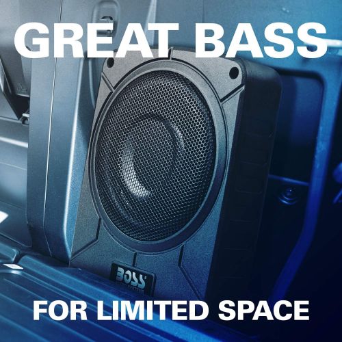  [아마존베스트]BOSS Audio Systems BAB8 Amplified Car Subwoofer - 800 Watts Max Power, Low Profile, 8 Inch Subwoofer, Remote Subwoofer Control, Great for Vehicles That Need Bass But Have Limited S