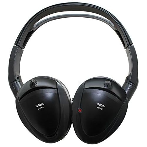  [아마존베스트]BOSS Audio Systems HP12 Car Infrared Foldable Wireless Headphone For Use with All Video Monitors with Infrared Transmission
