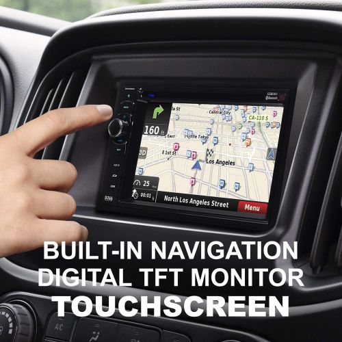  [아마존베스트]BOSS Audio Systems BV9386NV Car GPS Navigation - Double Din, Bluetooth Audio and Hands-Free Calling, 6.2 Inch Touchscreen LCD, MP3, CD, DVD Player, USB, SD, AUX-A/V Inputs, AM/FM R