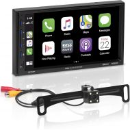 [아마존베스트]BOSS Audio Systems Elite BE7ACP-C Car Multimedia Player with Apple CarPlay Android Auto - 7 Inch Capacitive Touchscreen, Double Din, Bluetooth, No CD/DVD, USB, SD, AV In, AM/FM, Ba