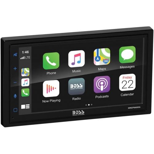  [아마존베스트]BOSS Audio Systems Marine Rated Weatherproof MRCP9685A Apple CarPlay Android Auto Multimedia Player - Double Din, 6.75 Inch LCD Touchscreen, Bluetooth, USB Port, A/V Input, AM/FM,