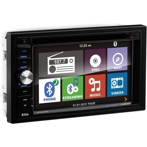  [아마존베스트]BOSS Audio Systems BVNV9384RC Car GPS Navigation and DVD Player - Double Din, Bluetooth Audio and Calling, 6.2 Inch LCD Touchscreen Monitor, MP3 CD DVD USB SD, Aux-in, AM FM Radio