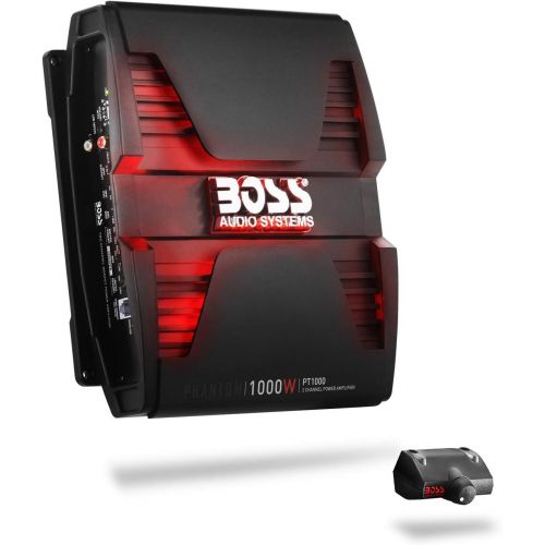  BOSS Audio Systems PT1000 2 Channel Car Amplifier - 1000 Watts, Full Range, Class A/B, 2-8 Ohm Stable, Mosfet Power Supply, Bridgeable