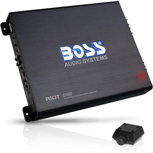  BOSS Audio Systems R3400D Class D Car Amplifier - 3400 High Output, 1 Ohm Stable, Digital, Monoblock, Mosfet Power Supply, Great for Subwoofers