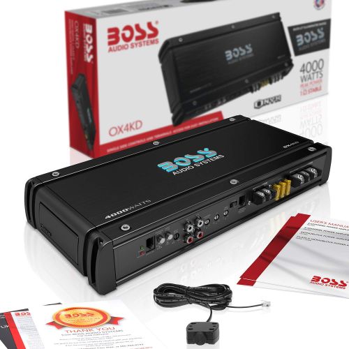  BOSS Audio Systems BOSS Audio OX4KD Class D Car Amplifier ? 4000 Watts, 1 Ohm Stable, Digital, Monoblock, MOSFET Power Supply