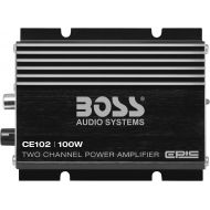 BOSS Audio Systems CE102 2 Channel Car Amplifier - 100 Watts, Full Range, Class A/B, IC (Integrated Circuit)