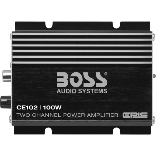  BOSS Audio Systems CE102 2 Channel Car Amplifier - 100 Watts, Full Range, Class A/B, IC (Integrated Circuit)