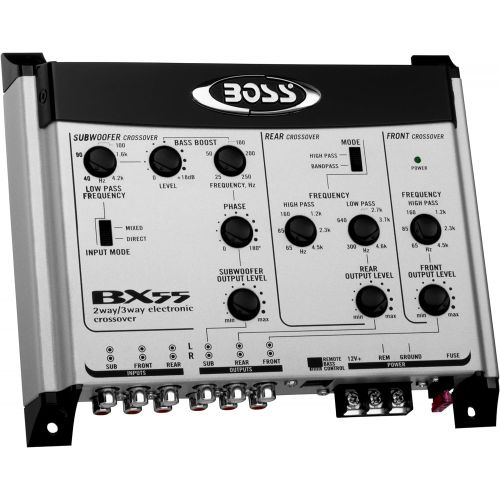  BOSS Audio Systems BX55 2 3 Way Pre-Amp Car Electronic Crossover with Remote Subwoofer Control