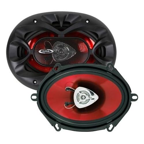  BOSS Audio Systems CH5720 Car Speakers - 225 Watts of Power Per Pair and 112.5 Watts Each, 5 x 7 Inch, Full Range, 2 Way, Sold in Pairs, Easy Mounting