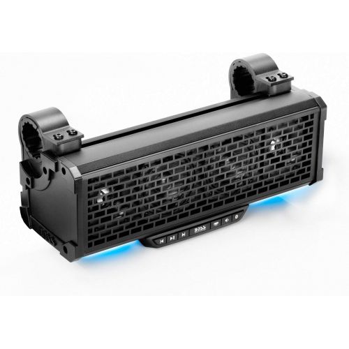  BOSS Audio Systems BRT14A ATV UTV Sound Bar System - 14 Inches Wide, IPX5 Rated Weatherproof, Bluetooth, Amplified, 3 inch Speakers, 1 Inch Horn Loaded Tweeters, Easy Installation