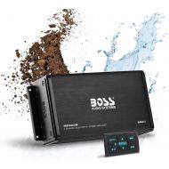 BOSS Audio Systems MC900B 4 Channel Weatherproof Amplifier ? Bluetooth, 500 Watts, Bluetooth Multi-Function Remote, Full Range, Class A/B, 4-8 Ohm Stable, Aux-in, RCA Outputs, USB