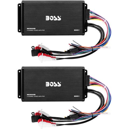  BOSS Audio Systems Boss Audio MC900B 500W Max 4 Channel Full Range Class AB Amplifier (2 Pack)