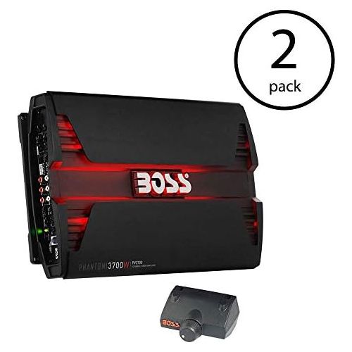  BOSS Audio Systems New Boss PV3700 3700W 5 Channel Car Audio Amplifier Power LED Amp+Remote (2 Pack)