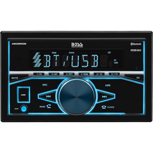  BOSS Audio Systems BOSS Audio Elite 660BRGB Car Stereo  Double Din, Bluetooth Audio and Calling, MP3 Player, CD, USB Port, AUX Input, AMFM Radio Receiver, Multi Color Illumination