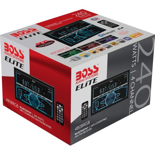  BOSS Audio Systems BOSS Audio Elite 660BRGB Car Stereo  Double Din, Bluetooth Audio and Calling, MP3 Player, CD, USB Port, AUX Input, AMFM Radio Receiver, Multi Color Illumination