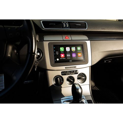  BOSS Audio Systems Boss Audio BVCP9675A Double Din, Apple CarPlay, Android Auto, Bluetooth, 6.75 Capacitive Touchscreen Mech-Less (No CDDVD) AMFM Receiver, MP3USB