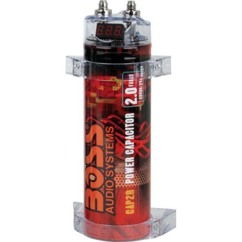  BOSS Audio Systems Boss CAP2R 2 Farad Capacitor Red (Discontinued by Manufacturer)