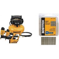 BOSTITCH Air Compressor Combo Kit, 3-Tool (BTFP3KIT) & Finish Nails, Bright, 1-3/4-Inch, 16GA, 1000-Per Box (SB16-1.75-1M)