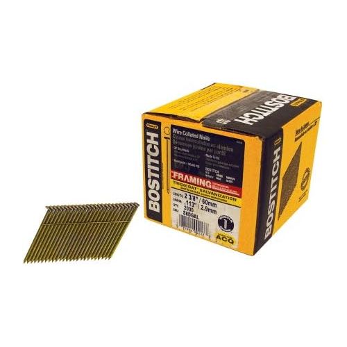  BOSTITCH S8DGAL Thickcoat Clipped Head 2 3/8-Inch by .113-Inch by 28 Degree Wire Collated Framing Nail (2,000 per Box)