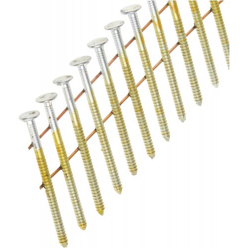  BOSTITCH Framing Nails, Thickcoat Round Head, 1-1/2-Inch by .080-Inch by 15 Degree Ring Shank Coil, Sliding Nail, 4,200-Pack (C4R80BDG)