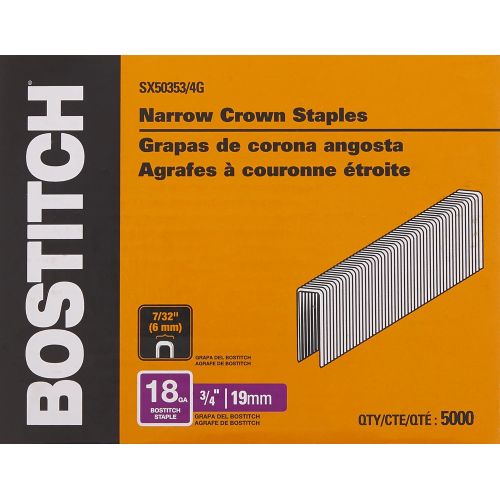  BOSTITCH Finish Staples, Crown, 5000-Pack (SX50353/4G)