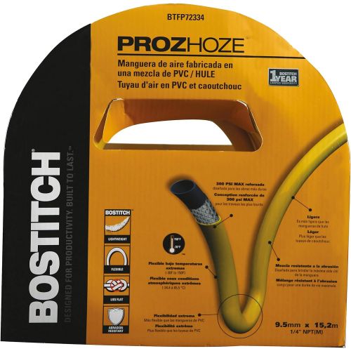  Bostitch BTFP72334 3/8-Inch by 50-Feet PVC/Rubber Blend Air Hose