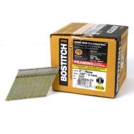 BOSTITCH Framing Nails, 28 Degree, Wire Weld, Galvanized, 3-Inch x .120-Inch, 2000-Pack (S10DGAL-FH)