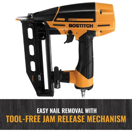  BOSTITCH Finish Nailer Kit, 16GA, Smart Point, Pneumatic (BTFP71917)