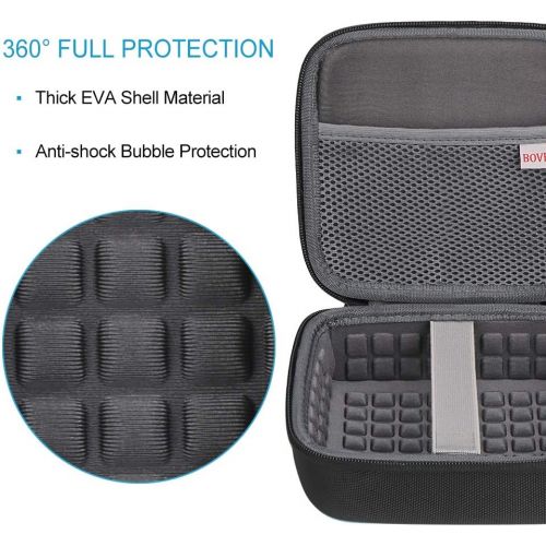  BOVKE Replacement for Bose Soundlink Color II/UE ROLL 360 Wireless Speaker Hard EVA Shockproof Carrying Case Storage Travel Case Bag Protective Pouch Box, Black