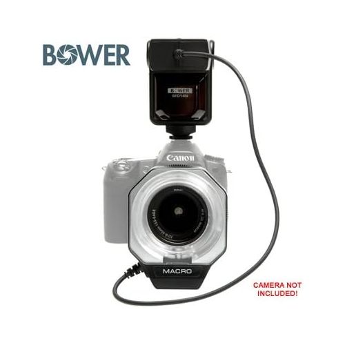 캐논 Bower SFD14C Digital Macro Close-Up Ring Flash + Tripod + Batteries & Charger + Accessory Kit for Canon EOS Rebel XT, XTi, XS, XSi, T1i, 50D, 40D, 5D Mark II, 7D Digital SLR Camera