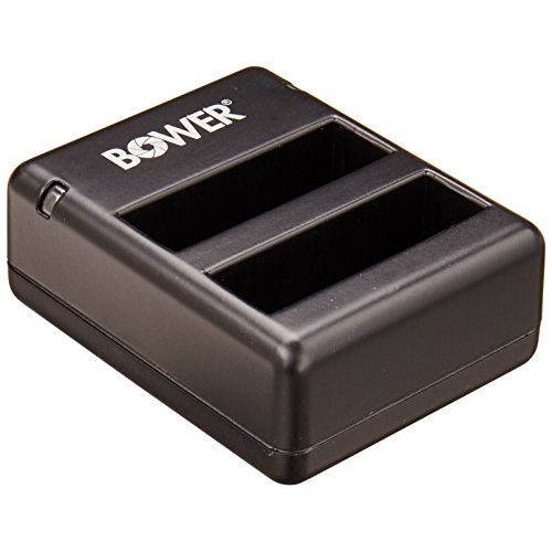  Bower XAS-GP4DUAL Dual Battery Charger for GoPro ADHBT-401 (Black)